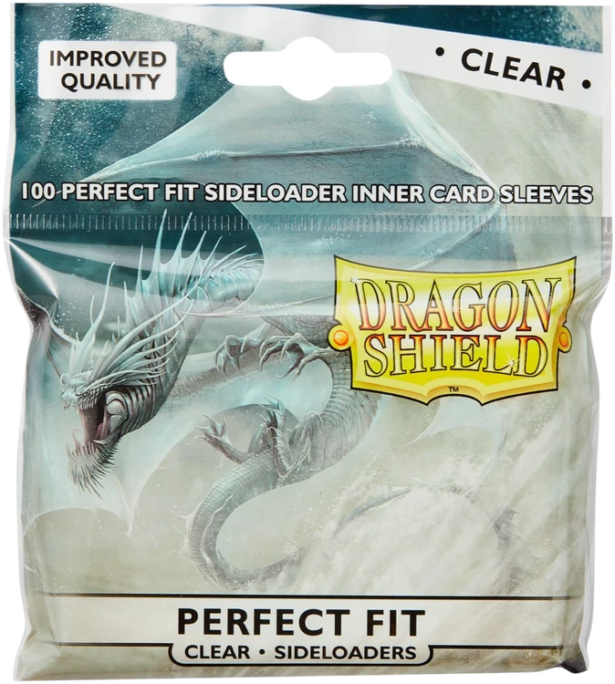 Sleeves Perfect Fit Clear Sideloading (x100) - Dragon Shield