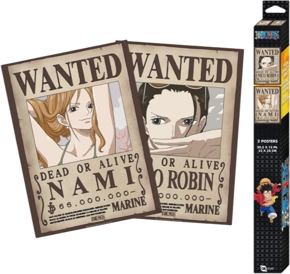 [ABY-OP-POST-NAMIROBIN-XX] Set of 2 Posters Nami and Robin 52x38 - One Piece - ABYstyle
